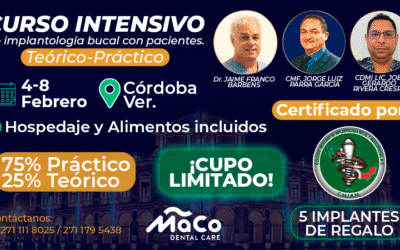 CURSO INTENSIVO DE IMPLANTOLOGÍA BUCAL CON PACIENTE.